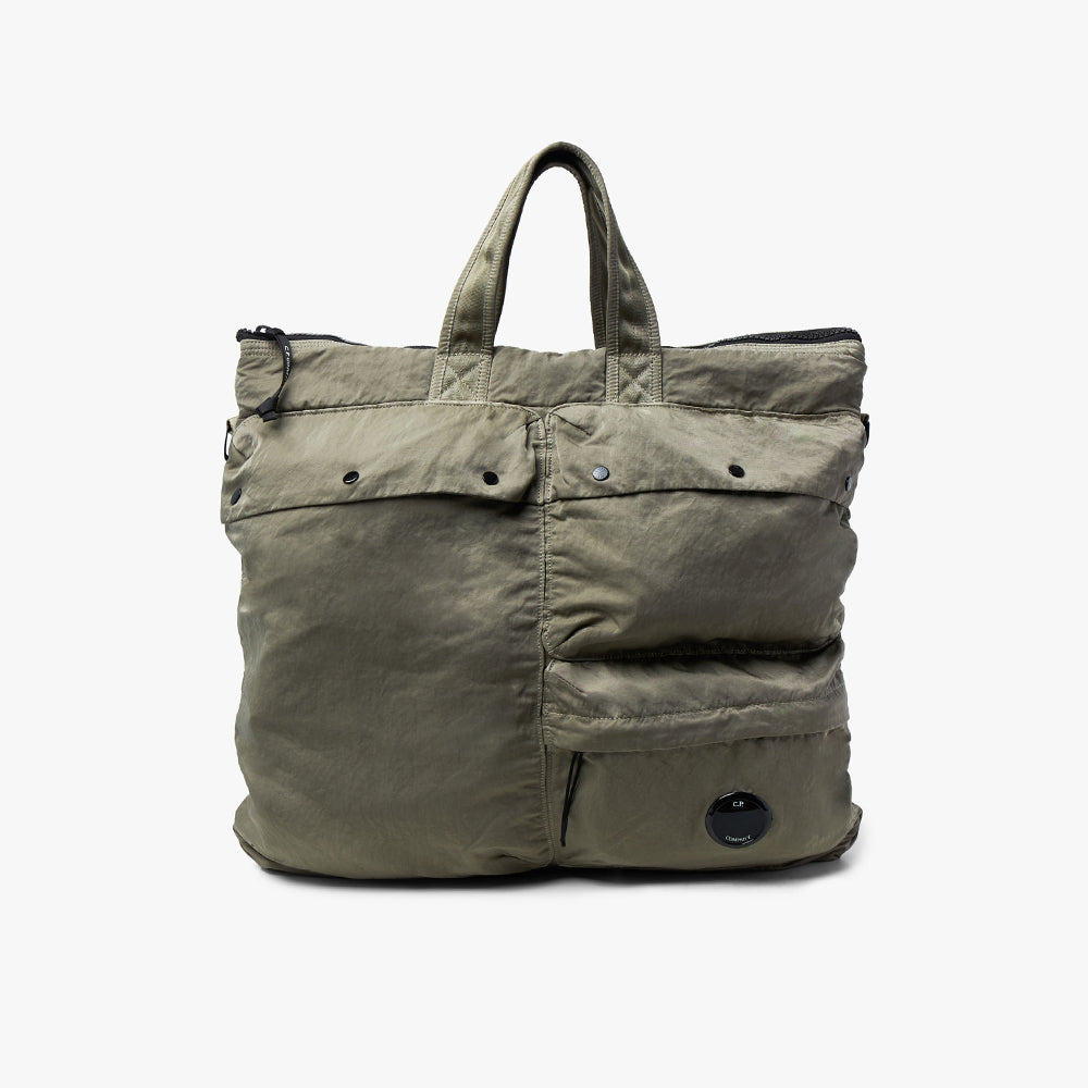 C.P. Company Nylon B Tote Bag Silver Sage Livestock