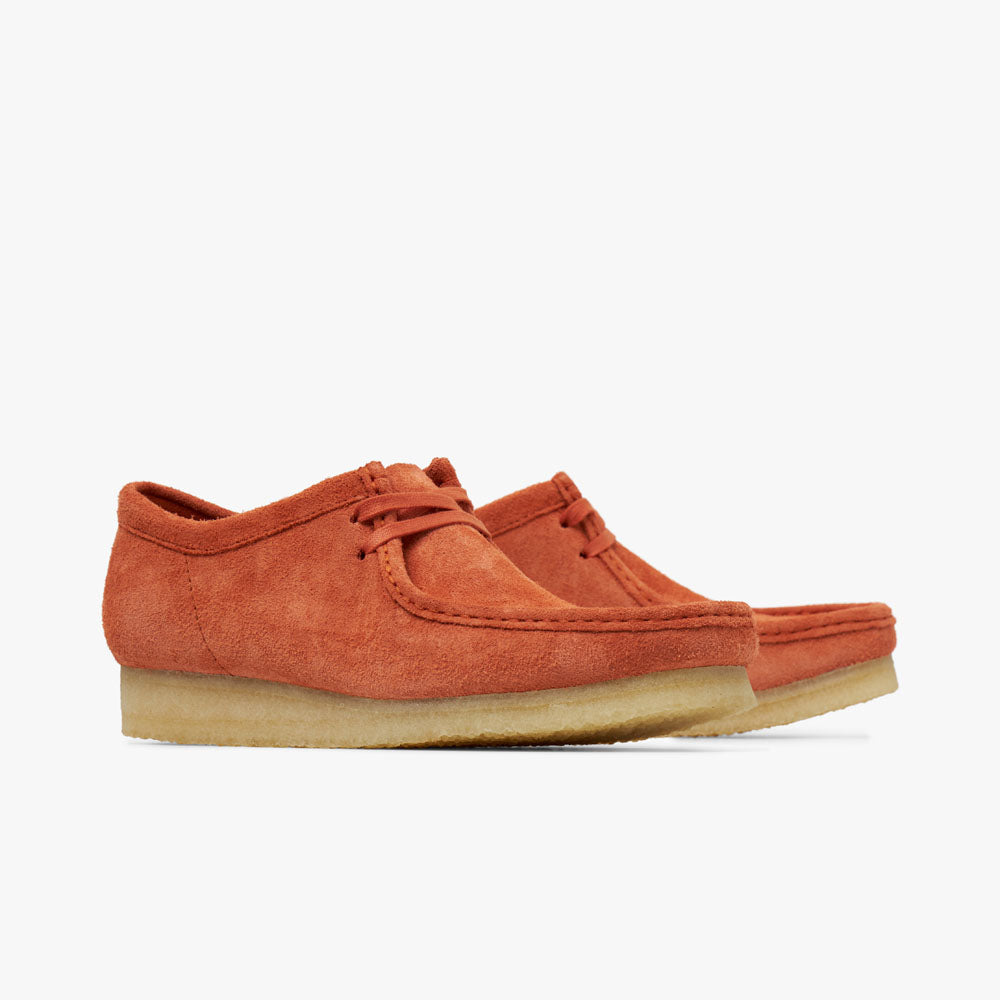 Clarks Originals Wallabee Burnt Orange Suede Livestock