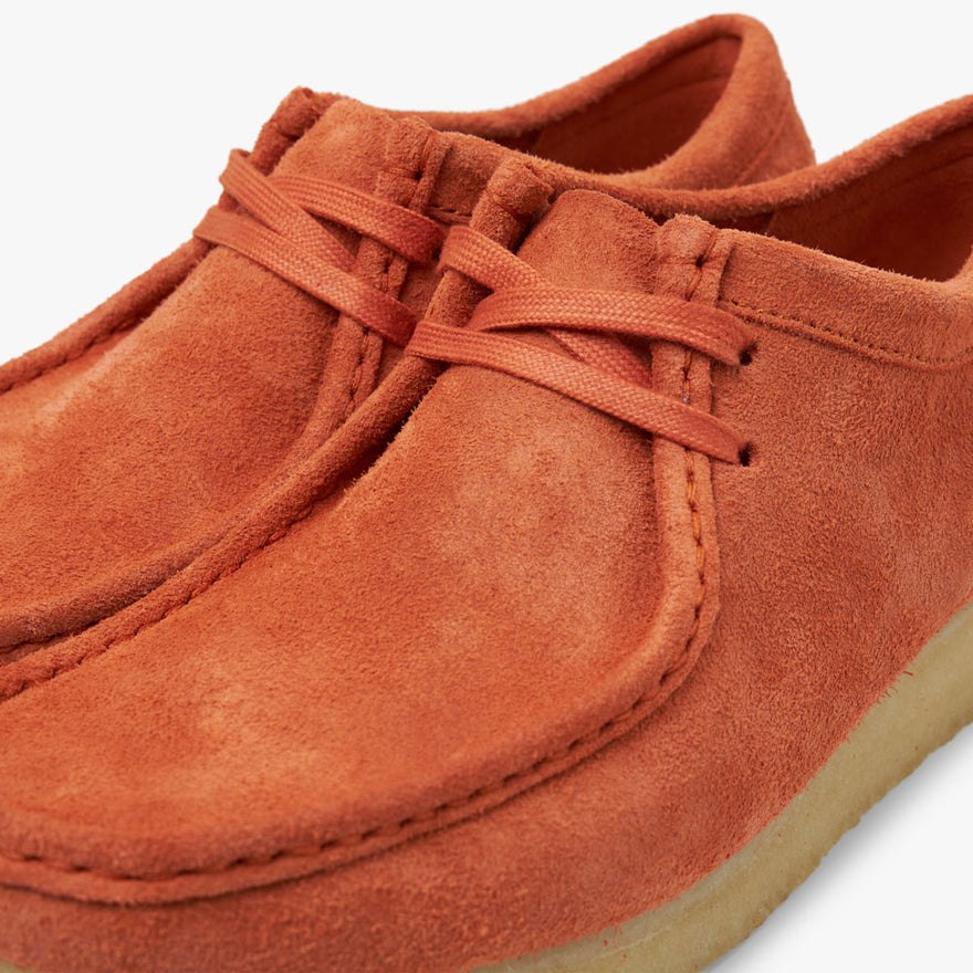 Clarks orange suede shoes hot sale