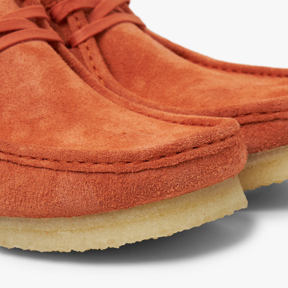 Clarks Originals Wallabee Burnt Orange Suede Livestock