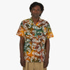 BEAMS PLUS Open Collar Short Sleeve Shirt / Brown 1