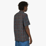BEAMS PLUS Open Collar Short Sleeve Shirt / Blue 3