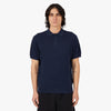 BEAMS PLUS Knit Polo Cable / Navy 1