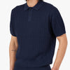 BEAMS PLUS Knit Polo Cable / Navy 4