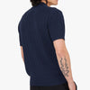 BEAMS PLUS Knit Polo Cable / Navy 5