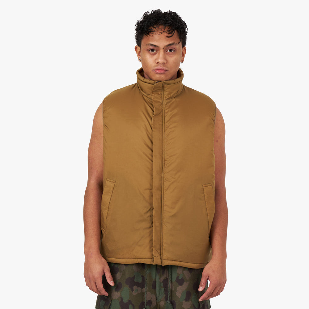 BEAMS PLUS MIL Puff Vest / Khaki – Livestock
