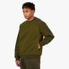 BEAMS PLUS MIL Fleece Crewneck / Olive 2