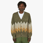 BEAMS PLUS Chevron Cardigan / Khaki 1