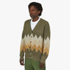 BEAMS PLUS Chevron Cardigan / Khaki 2