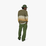 BEAMS PLUS Chevron Cardigan / Khaki 5