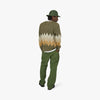 BEAMS PLUS Chevron Cardigan / Khaki 5