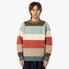 BEAMS PLUS Crew / Multi-Stripe 5G 1