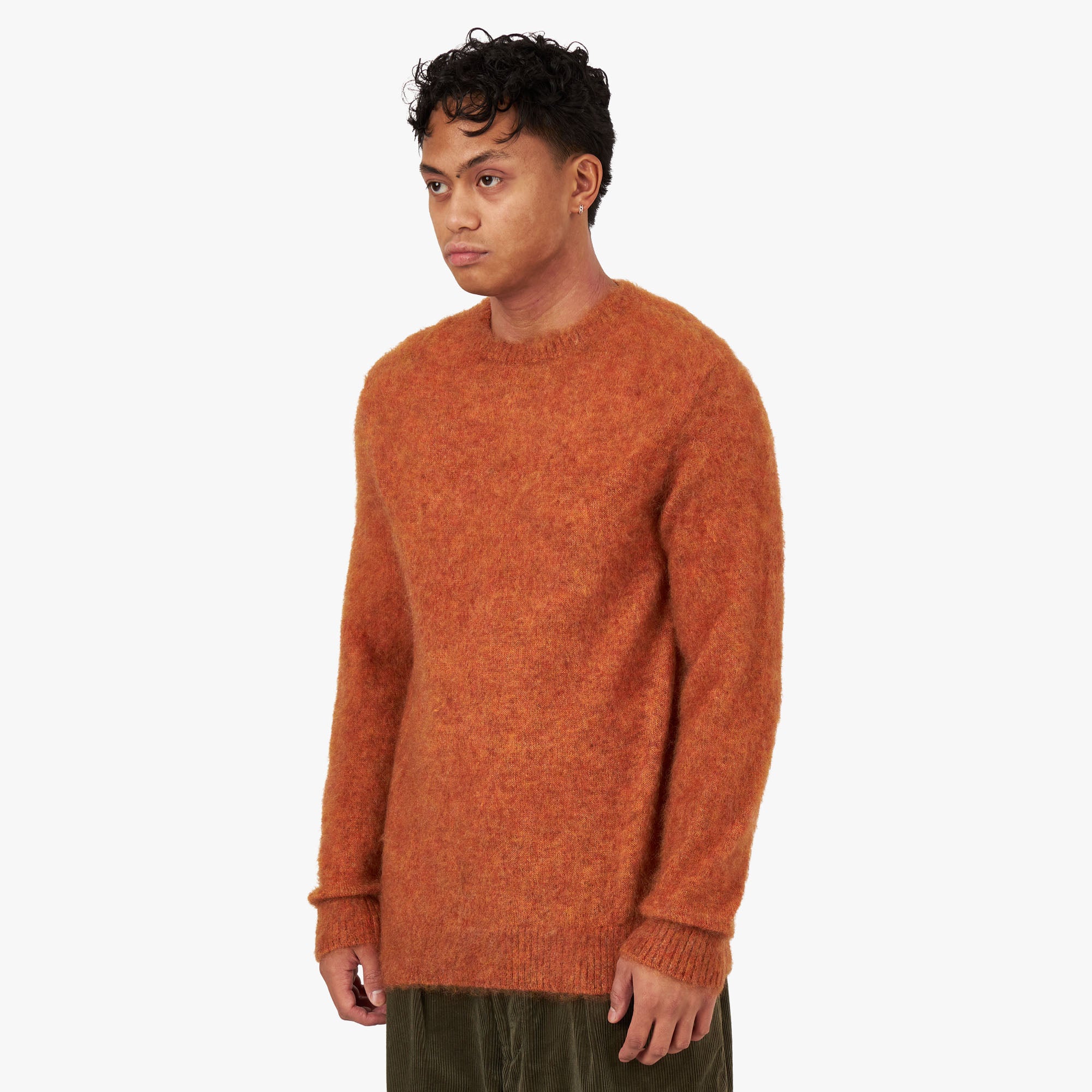 BEAMS - SSZ - LOOSE MOHAIR KNIT ブラウン