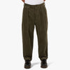 BEAMS PLUS 2Pleats Corduroy Pants / Dark Green 1