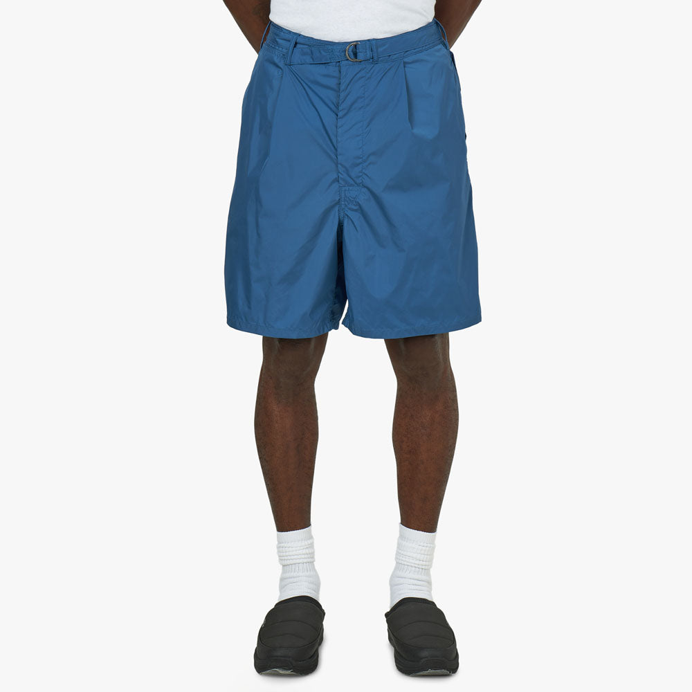 BEAMS PLUS MIL 1 Pleat Athletic Shorts / Blue