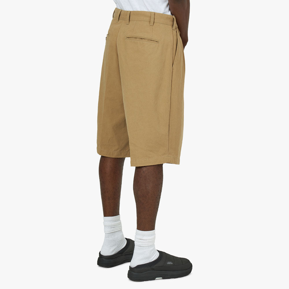 BEAMS PLUS 2 Pleats Twill Shorts / Khaki – Livestock