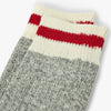 BEAMS PLUS Rag Socks (2 Pack) Grey / Red 7