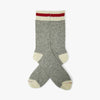 BEAMS PLUS Rag Socks (2 Pack) Grey / Red 6