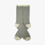 BEAMS PLUS Rag Socks (2 Pack) Grey / Red 3