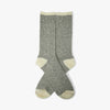 BEAMS PLUS Chaussettes Rag  (2 Paires) Gris / Rouge 3