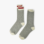 BEAMS PLUS Rag Socks (2 Pack) Grey / Red 1