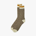 BEAMS PLUS Rag Socks (2 Pack) Khaki / Yellow 4