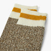 BEAMS PLUS Rag Socks (2 Pack) Khaki / Yellow 6