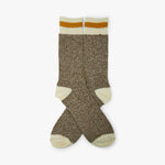 BEAMS PLUS Rag Socks (2 Pack) Khaki / Yellow 5