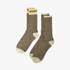 BEAMS PLUS Rag Socks (2 Pack) Khaki / Yellow 1