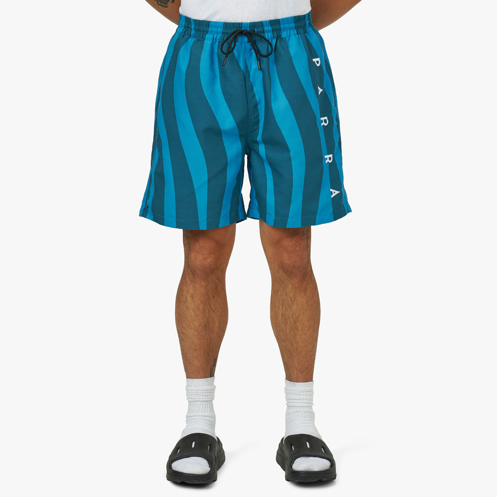 by Parra Aqua Weed Waves Swim Shorts Bleu Grec / Sarcelle 1