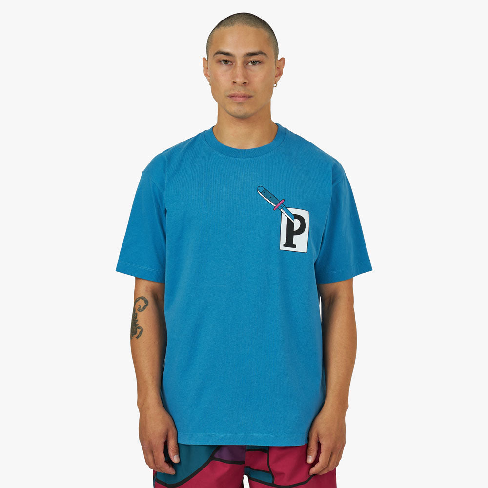by Parra Fucking Fork T-shirt / Bleu Ardoise 1