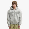 4YE Signature Zip Hoodie Grey/White 1