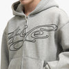 4YE Signature Zip Hoodie Grey/White 4
