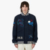 by Parra Run Sit & Bike Varsity Jacket / Navy Blue 1