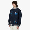 by Parra Run Sit & Bike Varsity Jacket / Navy Blue 2