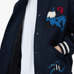 by Parra Run Sit & Bike Varsity Jacket / Navy Blue 6
