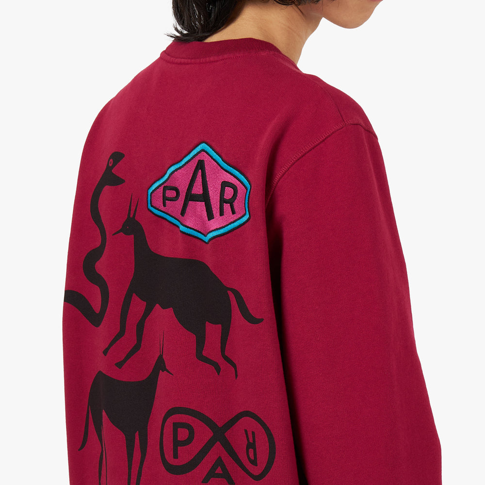 Parra broken bike crewneck sweatshirt sales