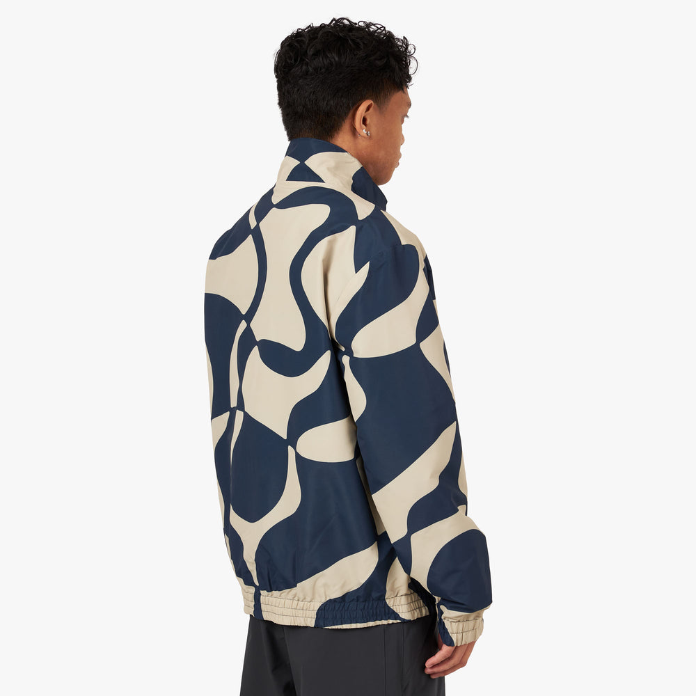 Navy blue discount track jacket