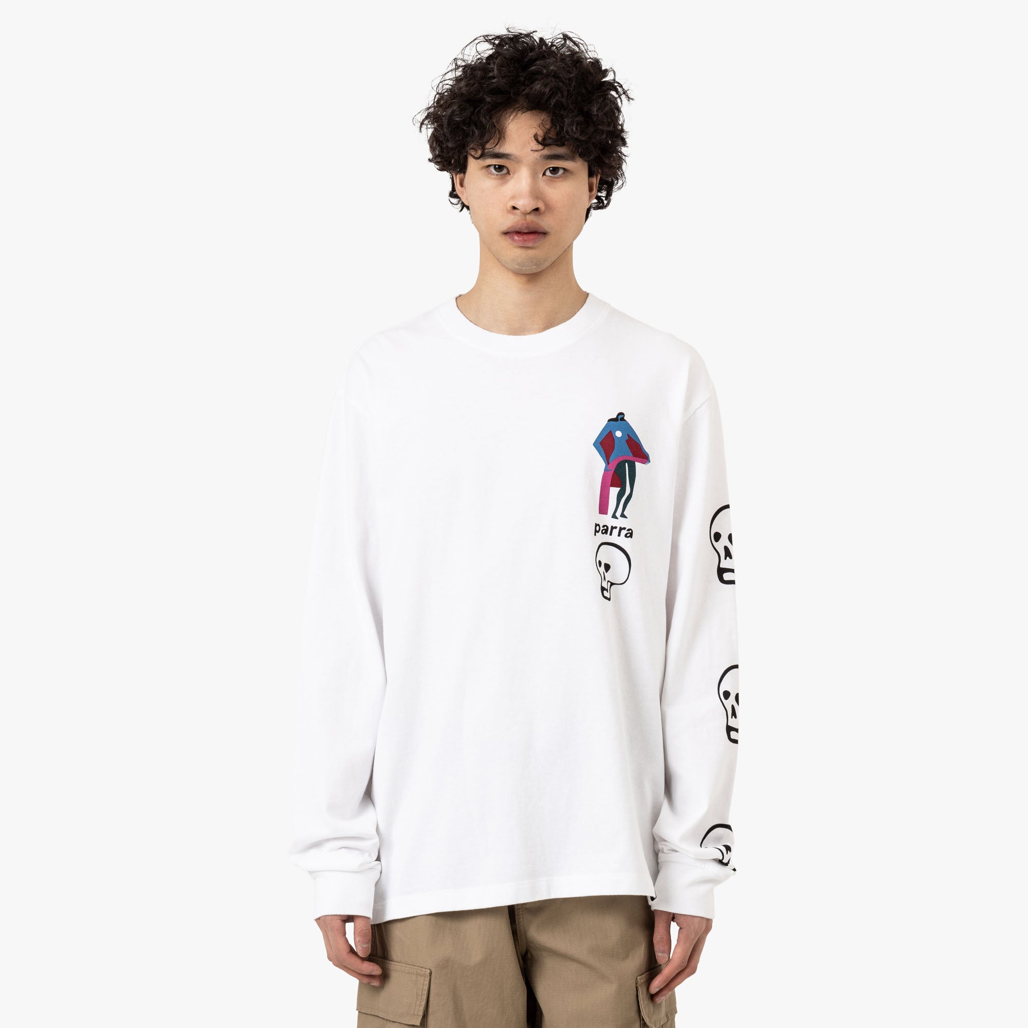 By Parra T-shirt à manches longues blanc «Lowering the Bar» 1