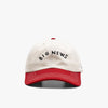 by Parra Big News 6 Panel Hat Dark Red 2