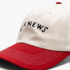by Parra Big News 6 Panel Hat Dark Red 4