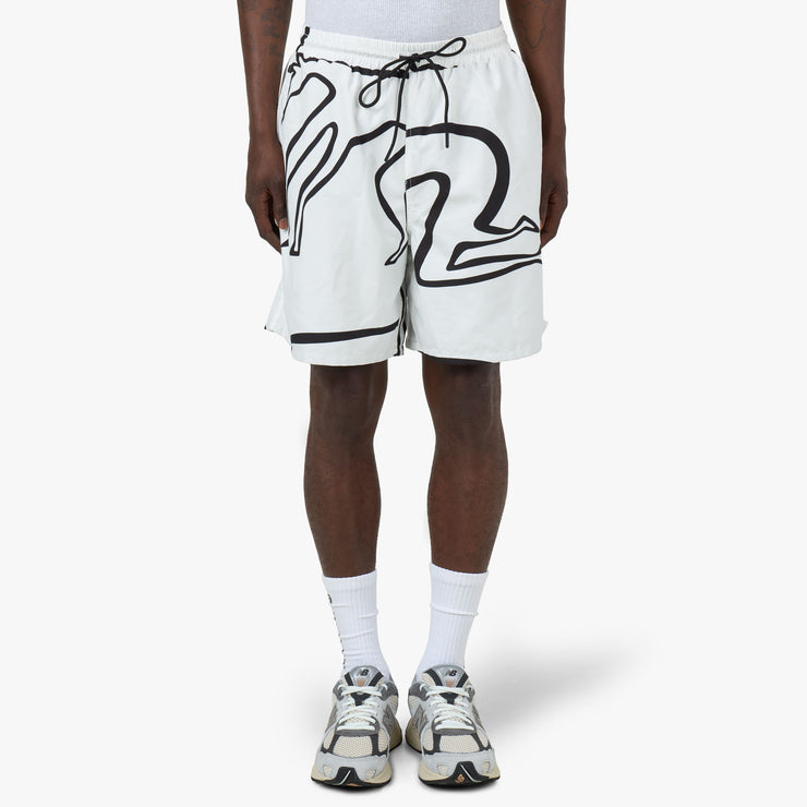 by Parra Yoga Walks Swim Shorts White 1