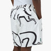 by Parra Yoga Walks Swim Shorts White 5