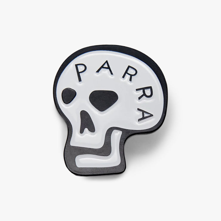 by Parra Skulled Enamel Pin White 1