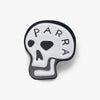 by Parra Skulled Enamel Pin White 1