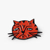 by Parra Sad Cat Enamel Pin Orange 1