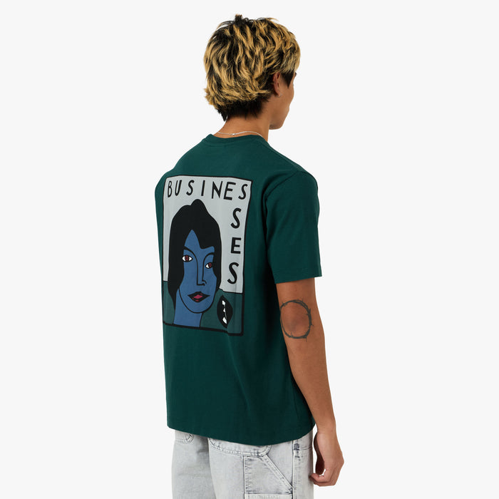 by Parra Nothing Please T-Shirt Pine Green 1