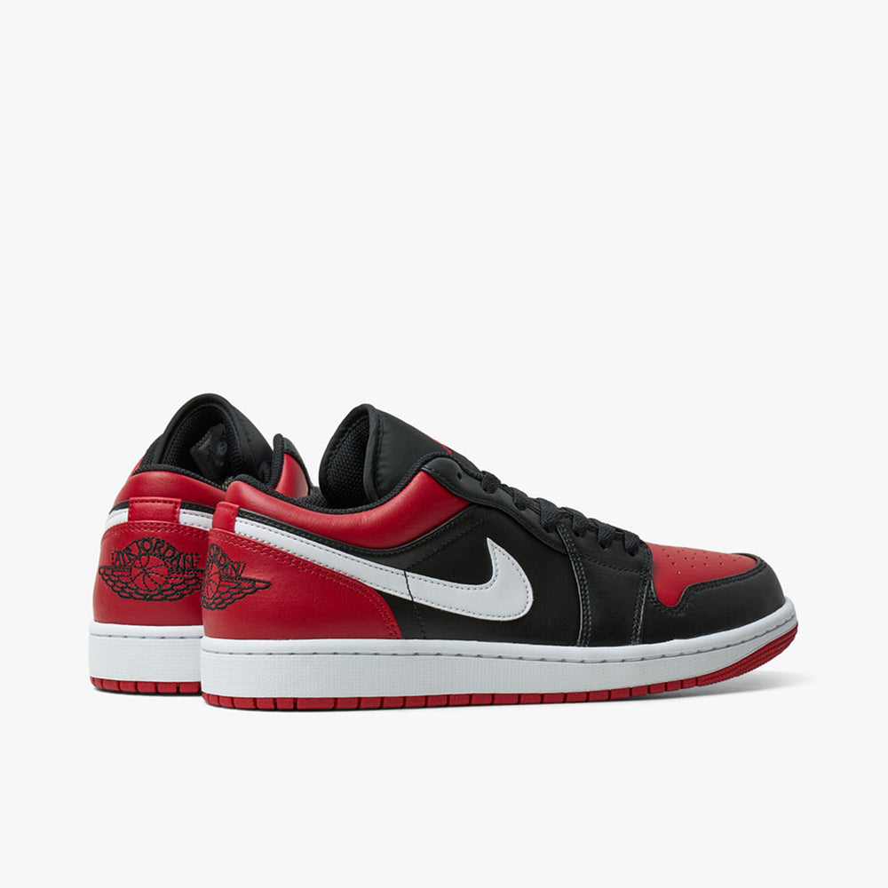 Jordan 1 Low Black White Gym Red Livestock