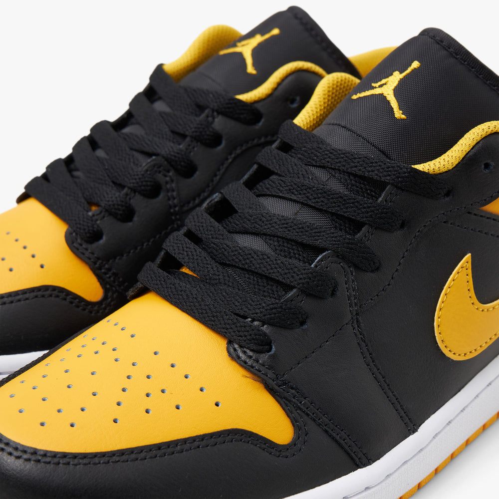 Jordan 1 low black yellow hot sale