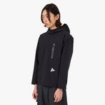 and wander Hybrid Warm Pocket Hoodie / Black 2